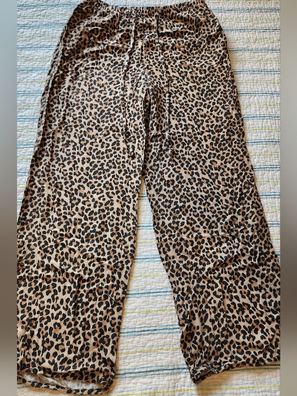 Sienna Sky Leopard Print Pants in Tan, Brown and Black